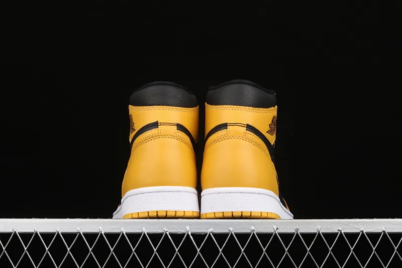 All categories Air Jordan Jordan series basketball shoes Air Jordan 1 High L version Air Jordan 1 High OG "Pollen" AJ1 Joe 1 black and yellow 555088-701